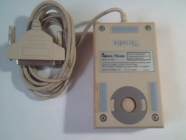 Vintage Genius Mouse GM-6 FSU4VVGM-6 25-pin 3-button - Working - image 3