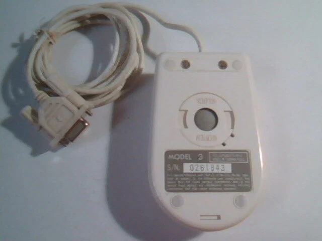 Vintage Truemouse Model 3 Mouse 3-button 9-pin serial - Working - image 3