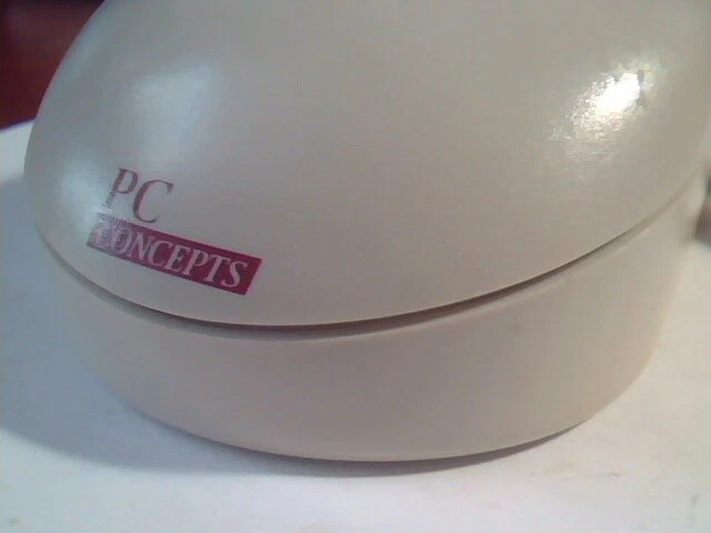 Vintage PC Concepts Model MUS3S Mouse 3-button 9-pin serial connector - Working - image 2