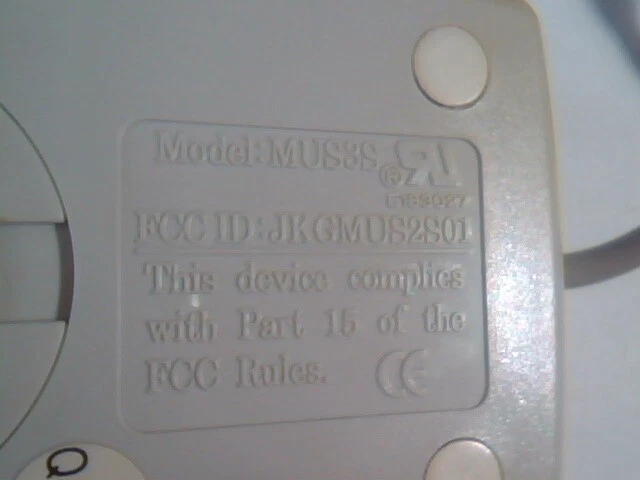 Vintage PC Concepts Model MUS3S Mouse 3-button 9-pin serial connector - Working - image 5