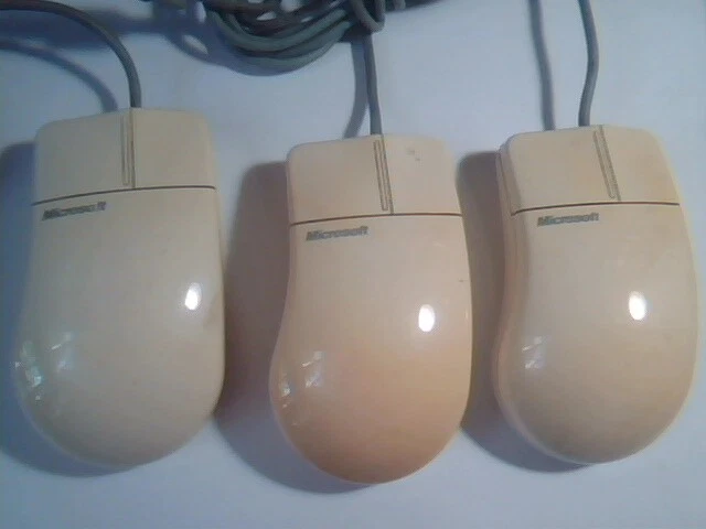 LOT of 6 Vintage Microsoft Bus Mouse Part No 37968 C3KABUS1 2-button - Working - image 7