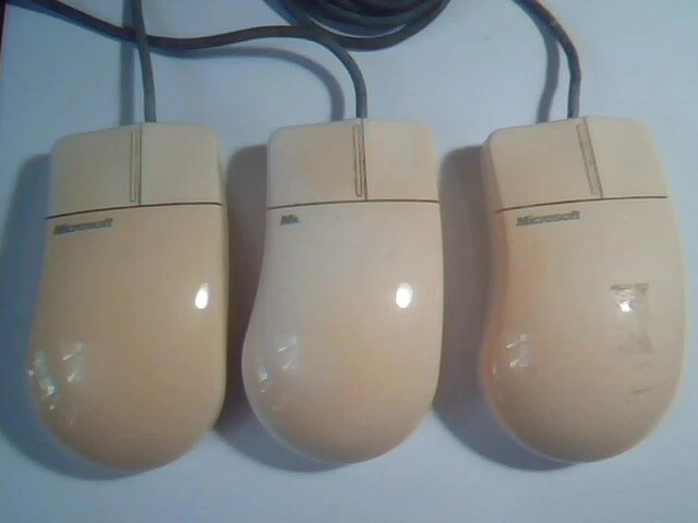 LOT of 6 Vintage Microsoft Bus Mouse Part No 37968 C3KABUS1 2-button - Working - image 8