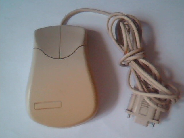Vintage 2MOUSE Two-button ITEUECAM 666 - weird curved mouse body - Working