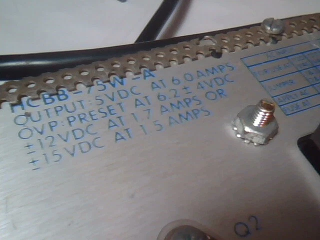Power-One HCBB-75W-A Power Supply 5VDC 6A ±12VDC, ±15VDC 100/120/220/230/240VAC - image 3