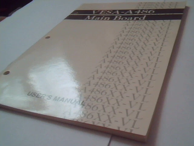 User's Manual Guide - VESA-A486 MainBoard A486XX-VL - image 2