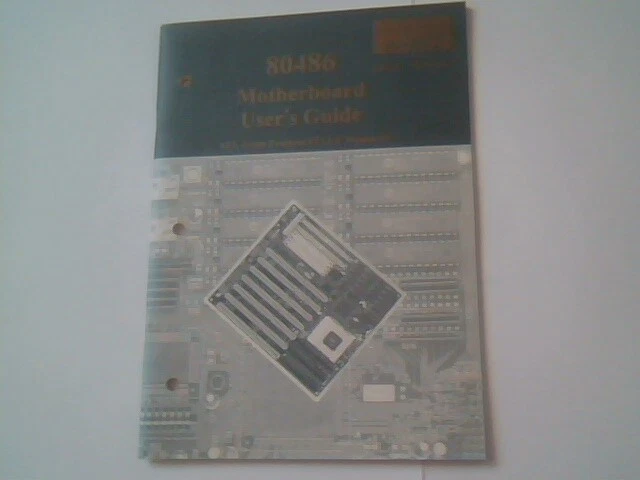 User's Manual Guide - 80486 Motherboard All Green features