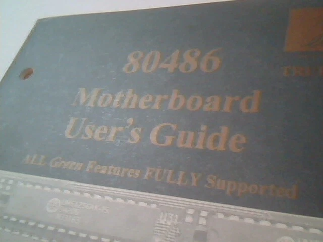 User's Manual Guide - 80486 Motherboard All Green features - image 2