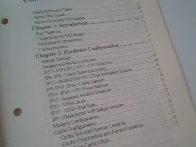 User's Manual Guide - 80486 Motherboard All Green features - image 3