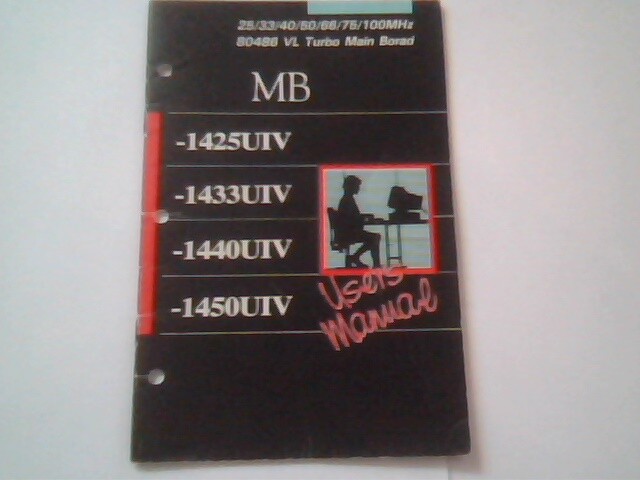 User's Manual Guide - 25/33/40/50/66/75/100MHz 80486 VL Turbo MainBoard MB 1425