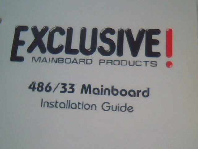 User's Manual Guide - Exclusive 486/33 MainBoard 0003800 March 1991 Trend Tech - image 2