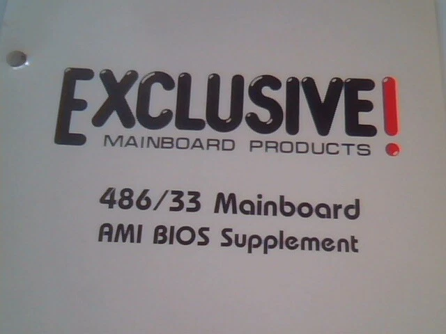 User's Manual Guide - Exclusive 486/33 MainBoard 0003800 March 1991 Trend Tech - image 4