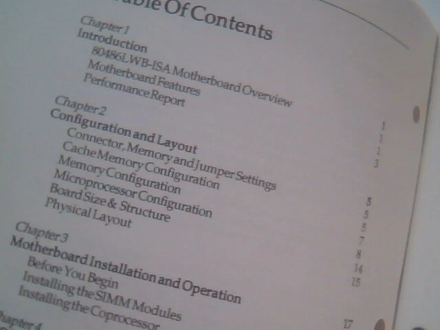 User's Manual Guide - 80486LWB-ISA Motherboard Version 1.0 - image 3