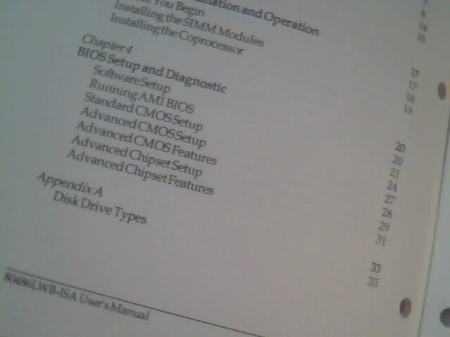 User's Manual Guide - 80486LWB-ISA Motherboard Version 1.0 - image 4