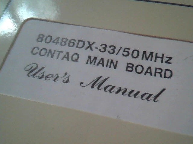 User's Manual Guide - 80486DX-33/50MHz Contaq Main Board MainBoard Fujikama - image 2