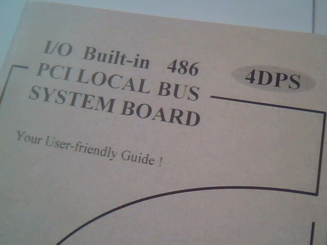 User's Manual Guide - I/O Built-In 486 PCI Local Bus System Board 2.1 - image 2