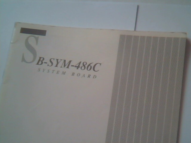 User's Manual Guide - SB-SYM-486C System Board Seanix 1991 - image 2