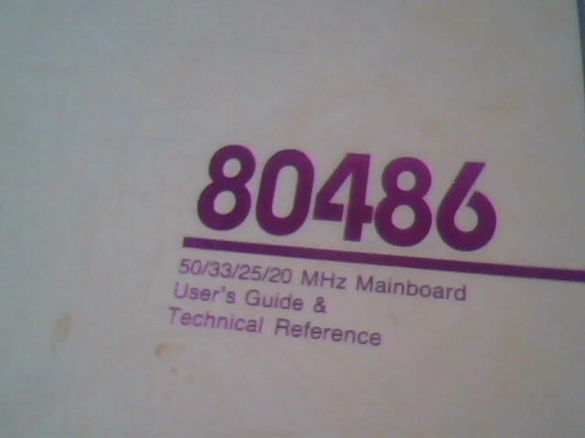User's Manual Guide - 80486 50/33/25/20 MHz MainBoard Technical Reference 1992 - image 2