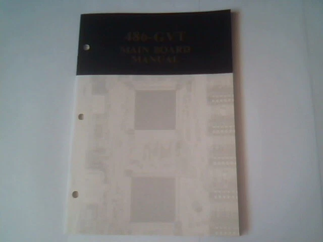 User's Manual Guide - 486-GVT Main Board Mainboard 13009 A2 Feb 1994 - image 2