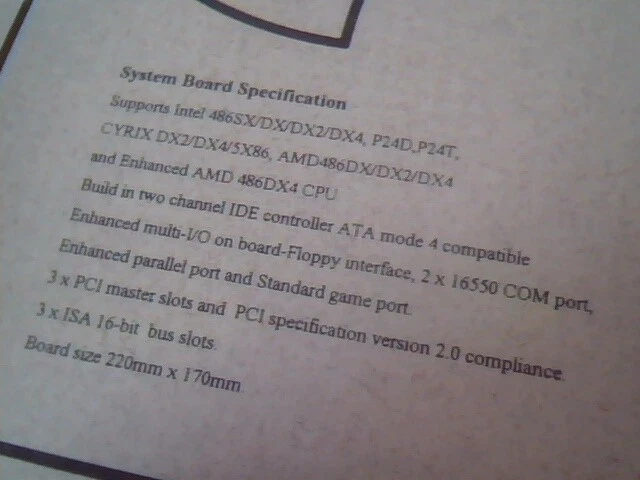 User's Manual Guide - I/O Built-in 486 PCI Local Bus System Board 4DPS - image 3