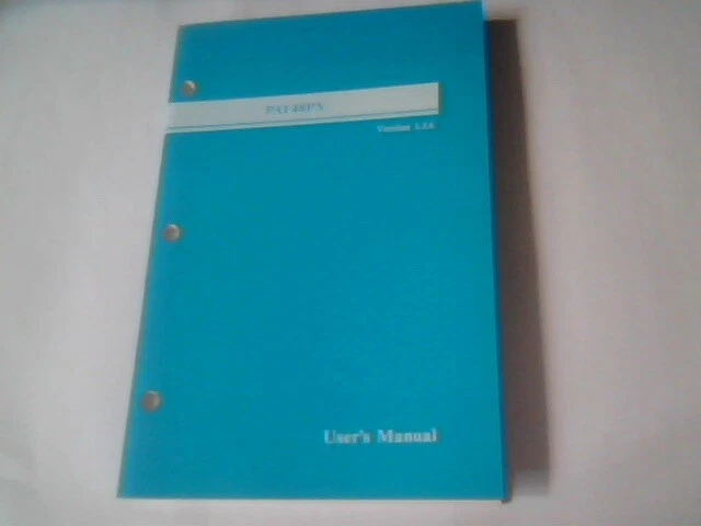 User's Manual Guide - PAT48PX System Board 80486 486Version 1.1A