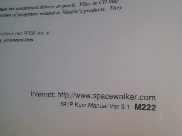 User's Manual Guide - Spacewalker HOT-591P Motherboard Kurz 591P M222 - image 4