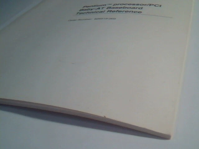 User's Manual Guide Pentium Processor PCI Baby-AT Baseboard Technical Reference - image 2