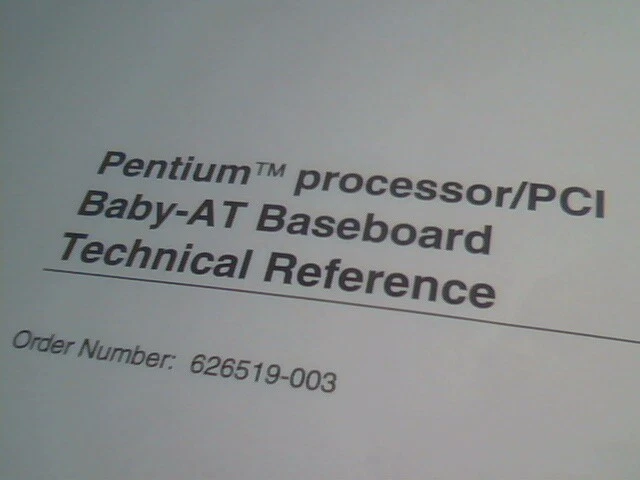 User's Manual Guide Pentium Processor PCI Baby-AT Baseboard Technical Reference - image 3
