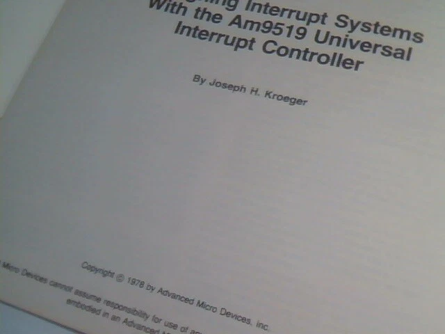 User's Manual Guide Advanced Micro Devices Am9519 Universal Interrupt Controller - image 4