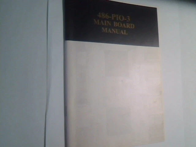 User's Manual Guide - 486-PIO-3 Mainboard 14849 A1 486 VIA Pluto - image 2