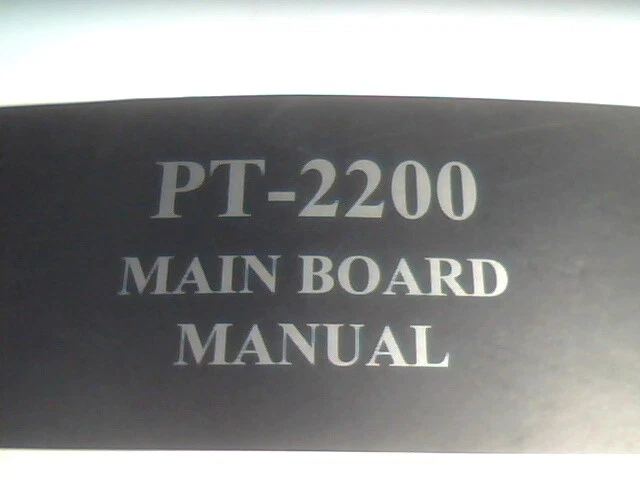 User's Manual Guide - PT-2200 Mainboard - 15019 B0 25-10428-05 Sep 1996
