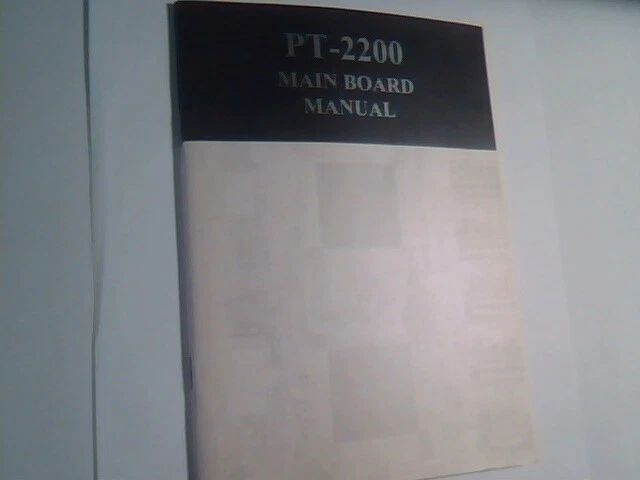 User's Manual Guide - PT-2200 Mainboard - 15019 B0 25-10428-05 Sep 1996 - image 2