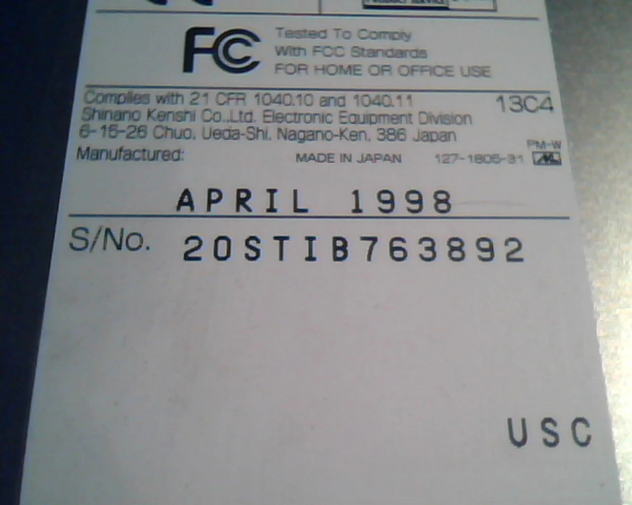 Plextor PX-20TSi CD-ROM Drive 68-pin SCSI April 1998 93H8050 93H8055 0102 - image 3