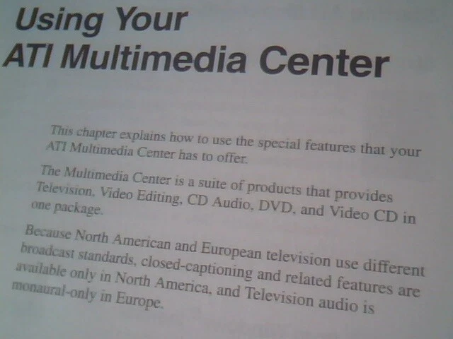 User's Manual Guide - ATI Multimedia Center 107-40188-30 Rev C Version 3.0 - image 3