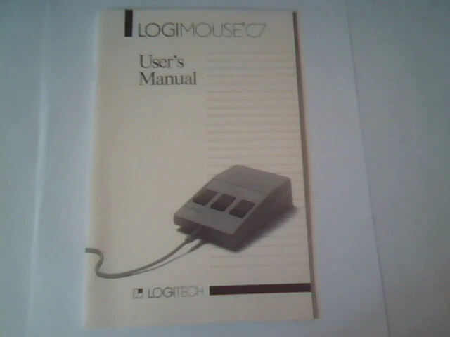 User's Manual Guide - LogiMouse C7 Logitech Mouse for Basic or Menu package