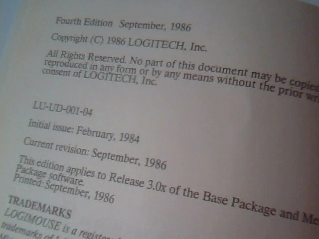 User's Manual Guide - LogiMouse C7 Logitech Mouse for Basic or Menu package - image 4