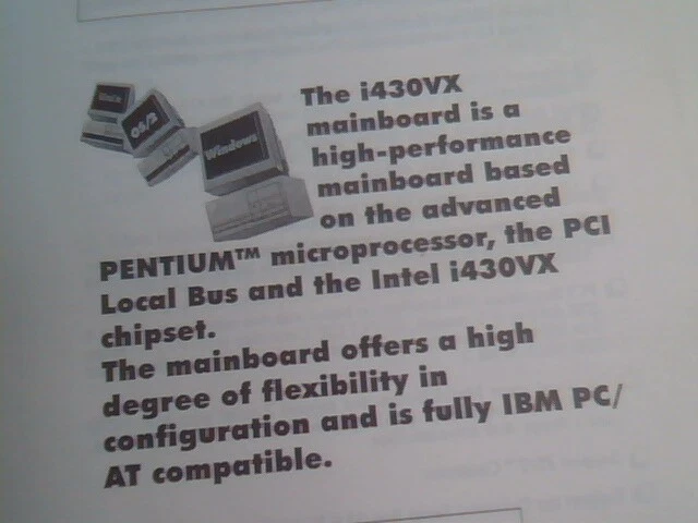 User's Manual Guide - PCI ISA Bus Pentium Motherboard i430VX Mainboard Ver 1.0 - image 4