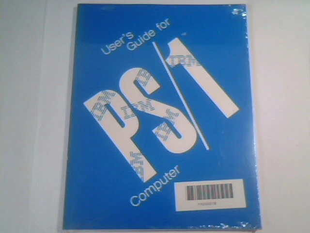 UNOPENED User's Manual Guide - PS/1 Computer P/N 42G3010 IBM