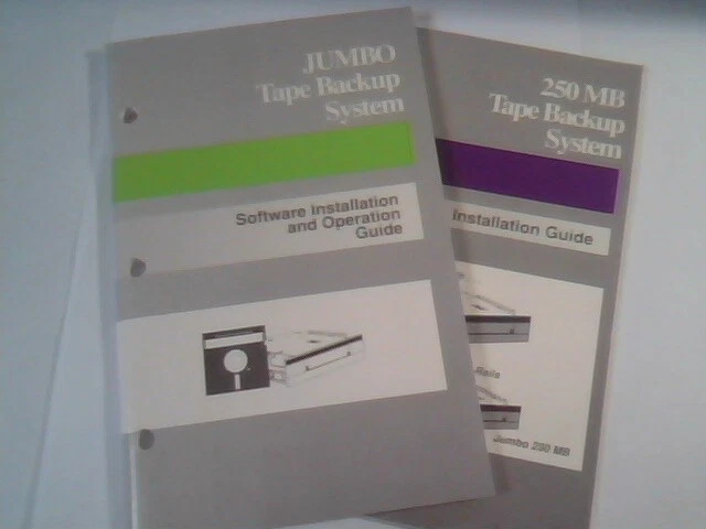 User's Operation Manual Guide - Colorado Tape Backup System Jumbo 250MB