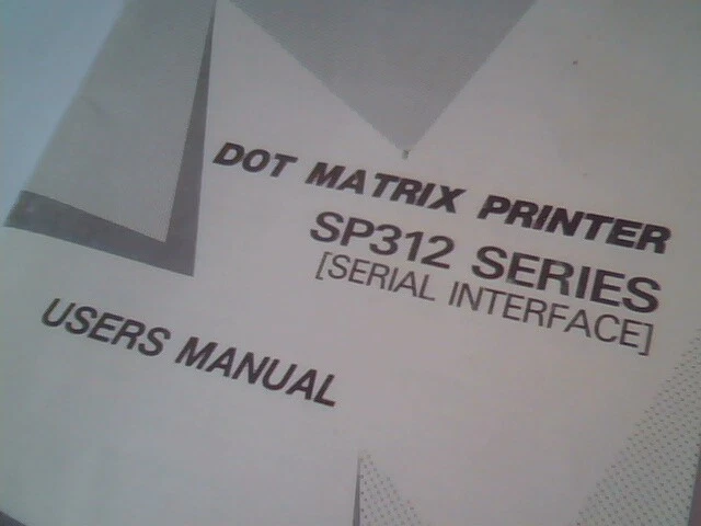 User's Manual Guide - Dot Matrix Printer SP312 Series Star Micronics - image 2
