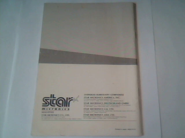 User's Manual Guide - Dot Matrix Printer SP312 Series Star Micronics - image 4
