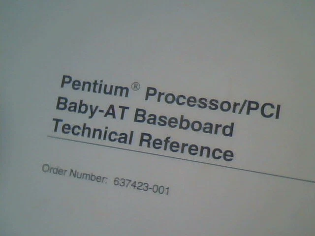 User's Manual Guide Pentium Processor/PCI Baby-AT Baseboard Technical Reference - image 2