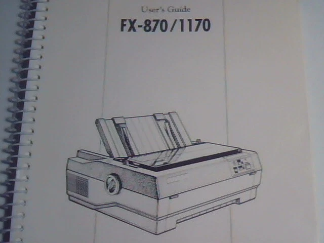 User's Manual Guide - FX-870/1170 Seiko Epson 9-pin dot matrix printer - image 2