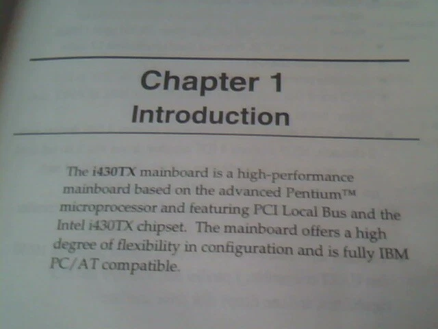 User's Manual Guide - Pentium i430TX Mainboard PCI ISA Bus - image 3