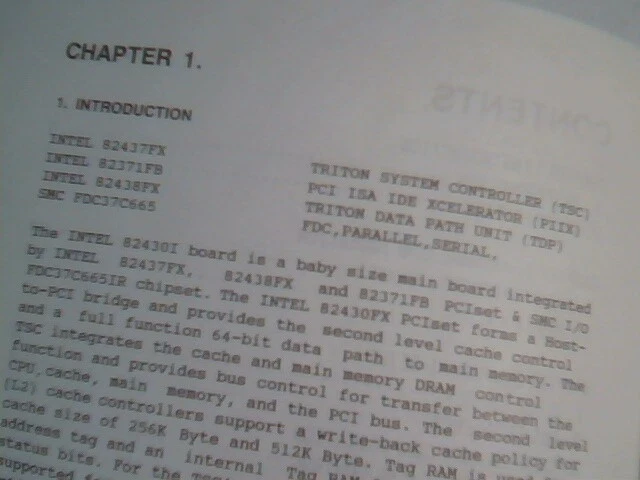 User's Manual Guide - Intel 82430I PCI Bus Main Board Nimble 82437FX - image 3