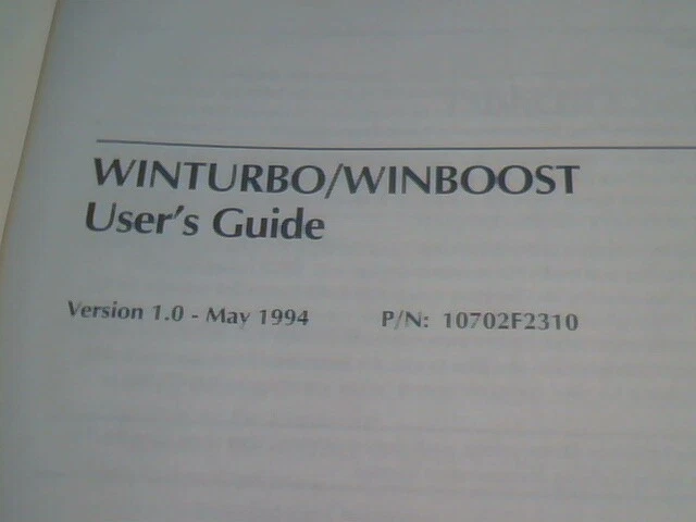 User's Manual Guide - WINTURBO WINBOOST 64-bit Graphics Accelerator 10702F2310 - image 3