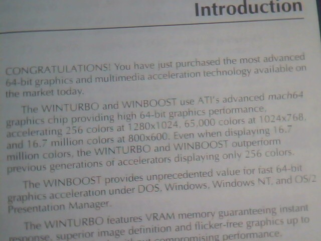 User's Manual Guide - WINTURBO WINBOOST 64-bit Graphics Accelerator 10702F2310 - image 4