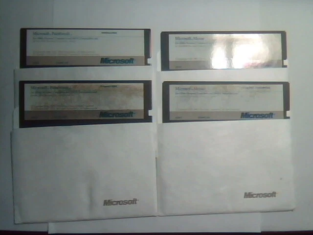 Microsoft Mouse and Paintbrush 5.25 floppy disks IBM Personal Computer 2 Series