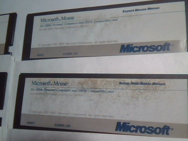 Microsoft Mouse and Paintbrush 5.25 floppy disks IBM Personal Computer 2 Series - image 2