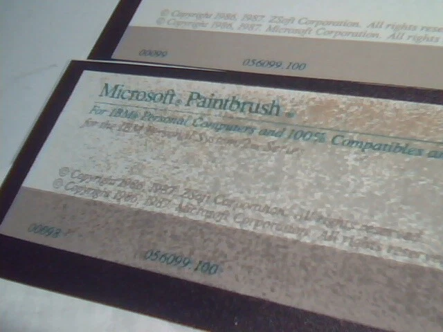 Microsoft Mouse and Paintbrush 5.25 floppy disks IBM Personal Computer 2 Series - image 5