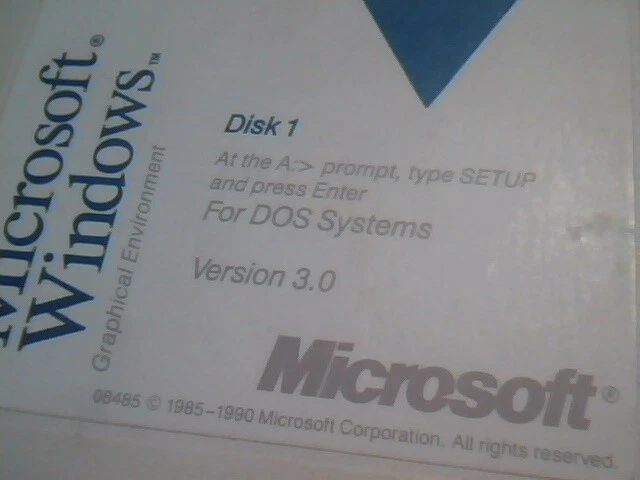 Original Microsoft Windows Version 3.0 - seven 3.5 floppy disks - image 2